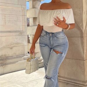 Off the shoulder bodysuit